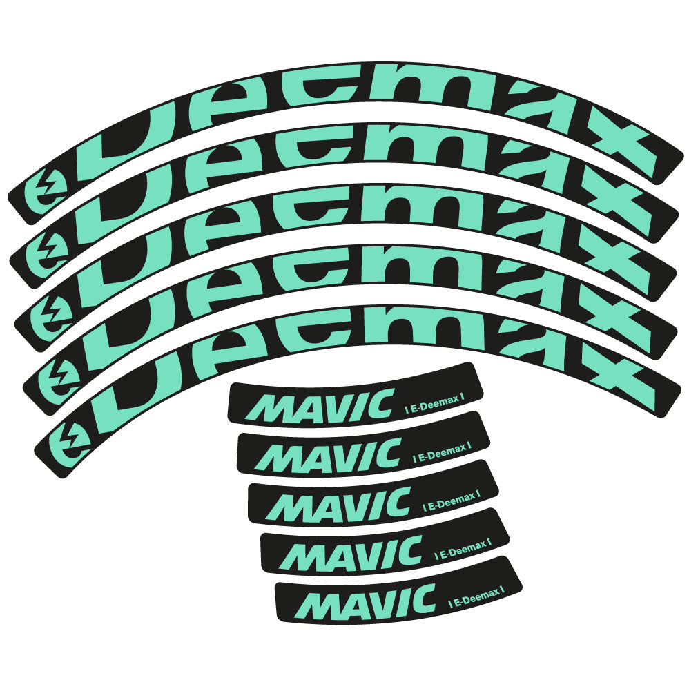 Stickers Mavic E-deemax 2025 compatibles - Autocollants roue vélo VTT