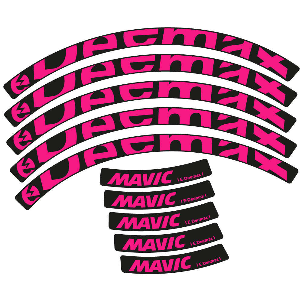 Stickers Mavic E-deemax 2025 compatibles - Autocollants roue vélo VTT