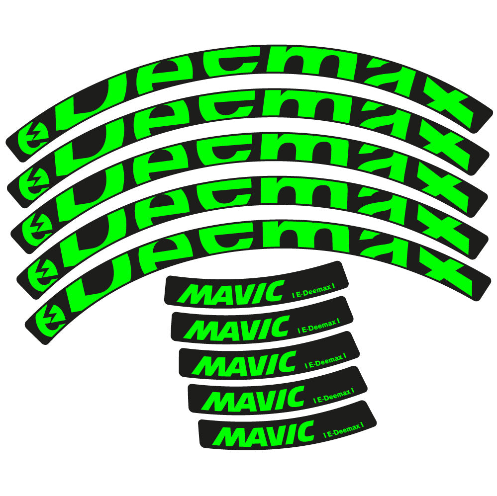 Stickers Mavic E-deemax 2025 compatibles - Autocollants roue vélo VTT