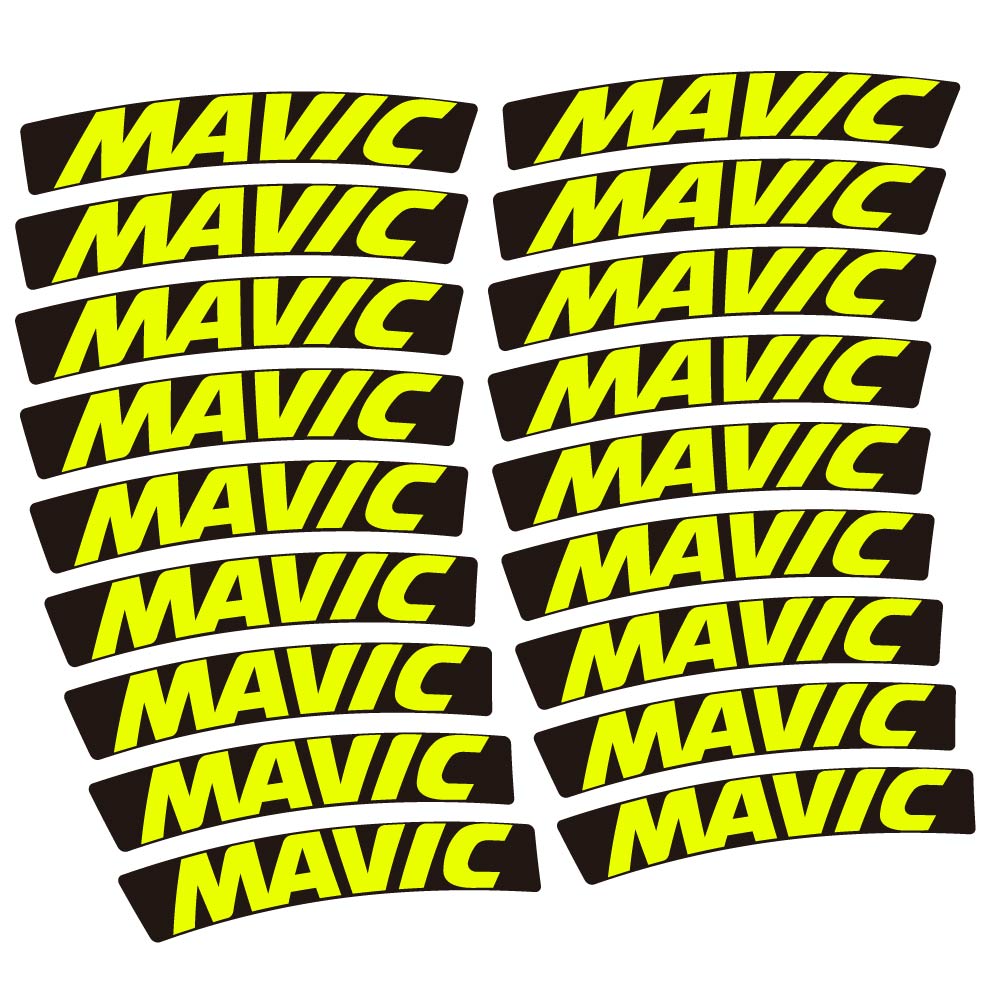 Stickers Mavic compatibles - Autocollants roue vélo VTT