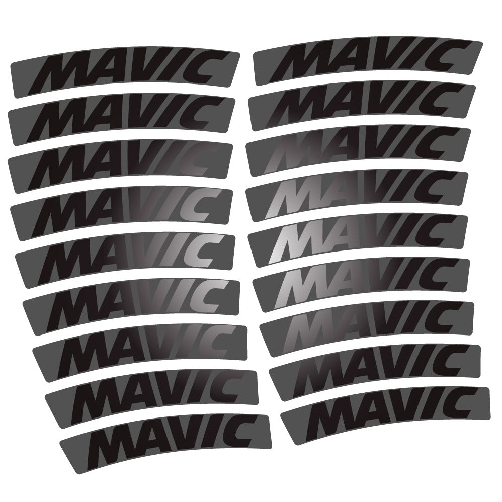 Stickers Mavic compatibles - Autocollants roue vélo VTT