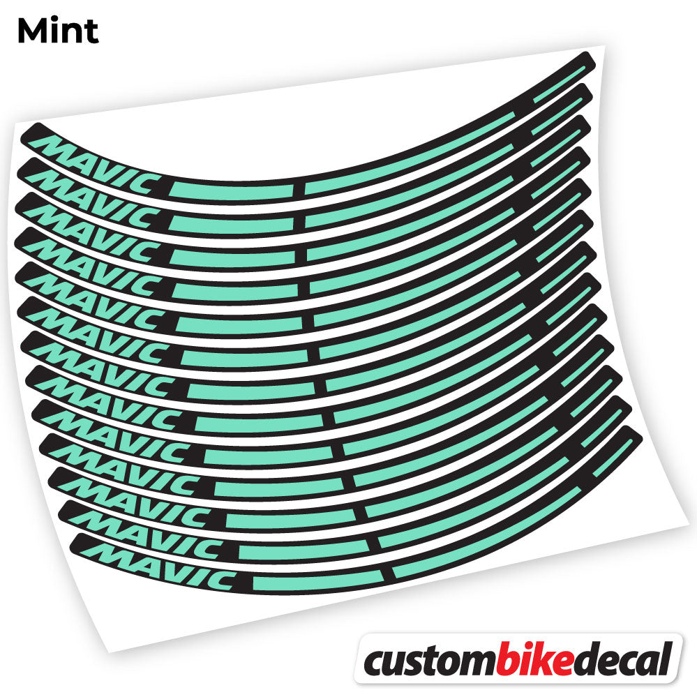 Mint decal for Mavic MTB wheel – bike sticker vinyl