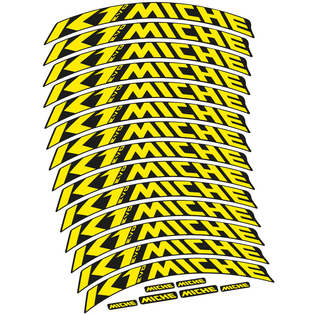 Stickers Miche K1 EVO compatibles Autocollants roues VTT 29"