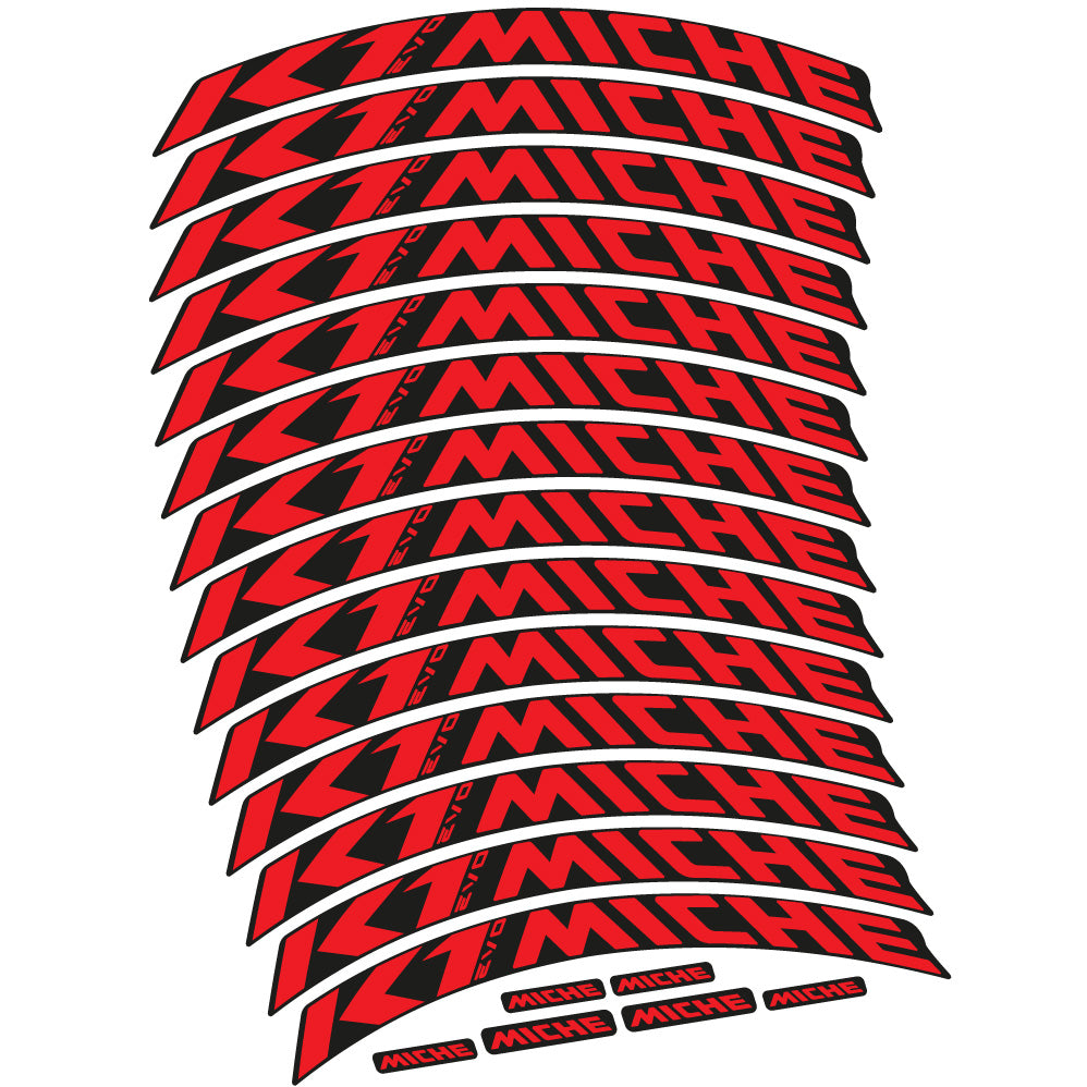 Stickers Miche K1 EVO compatibles Autocollants roues VTT 29"