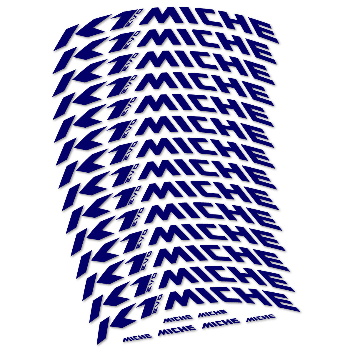 Stickers compatibles Miche K1 Evo pour jantes VTT 29" – autocollants vinyle - Bleu Scandinave