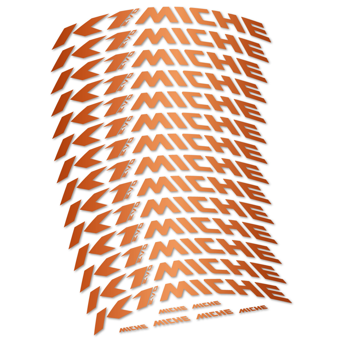 Stickers compatibles Miche K1 Evo pour jantes VTT 29" – autocollants vinyle - Bronze