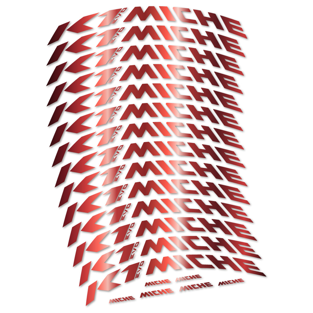 Stickers compatibles Miche K1 Evo pour jantes VTT 29" – autocollants vinyle - Cuivre