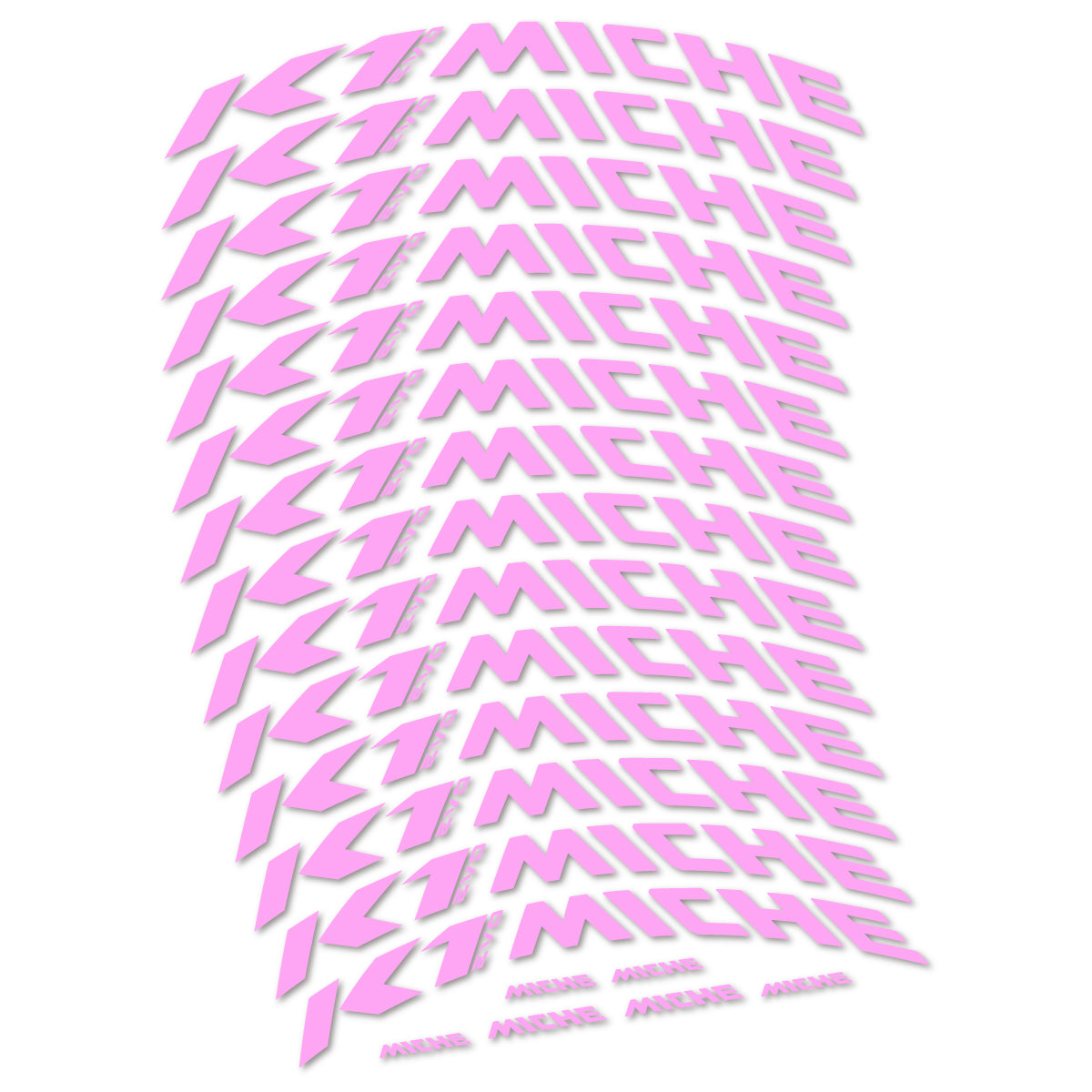 Stickers compatibles Miche K1 Evo pour jantes VTT 29" – autocollants vinyle - Lilas Clair