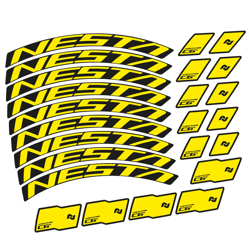 Stickers Nesta Vastator C6 compatibles Autocollants roues VTT 29"