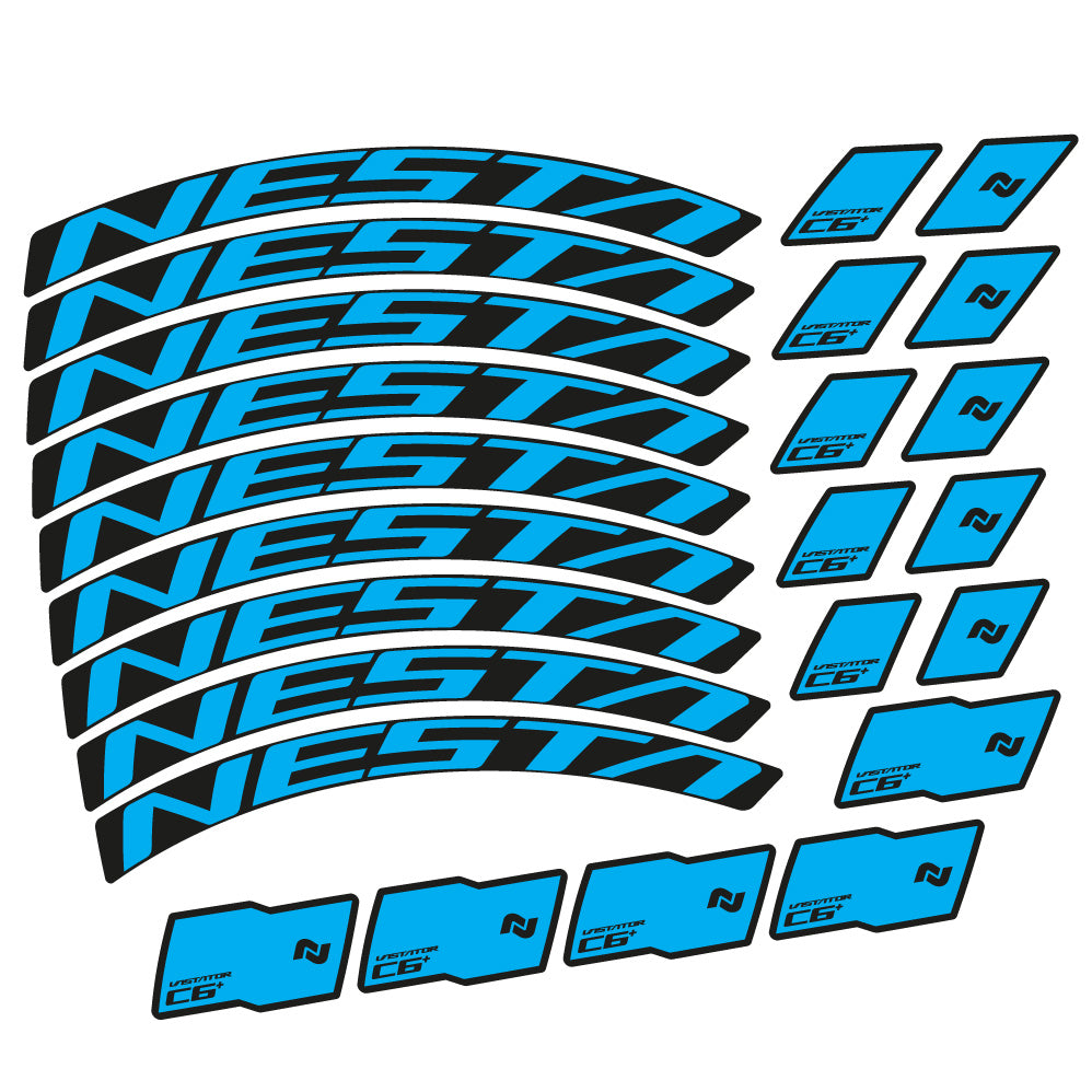 Stickers Nesta Vastator C6 compatibles Autocollants roues VTT 29"