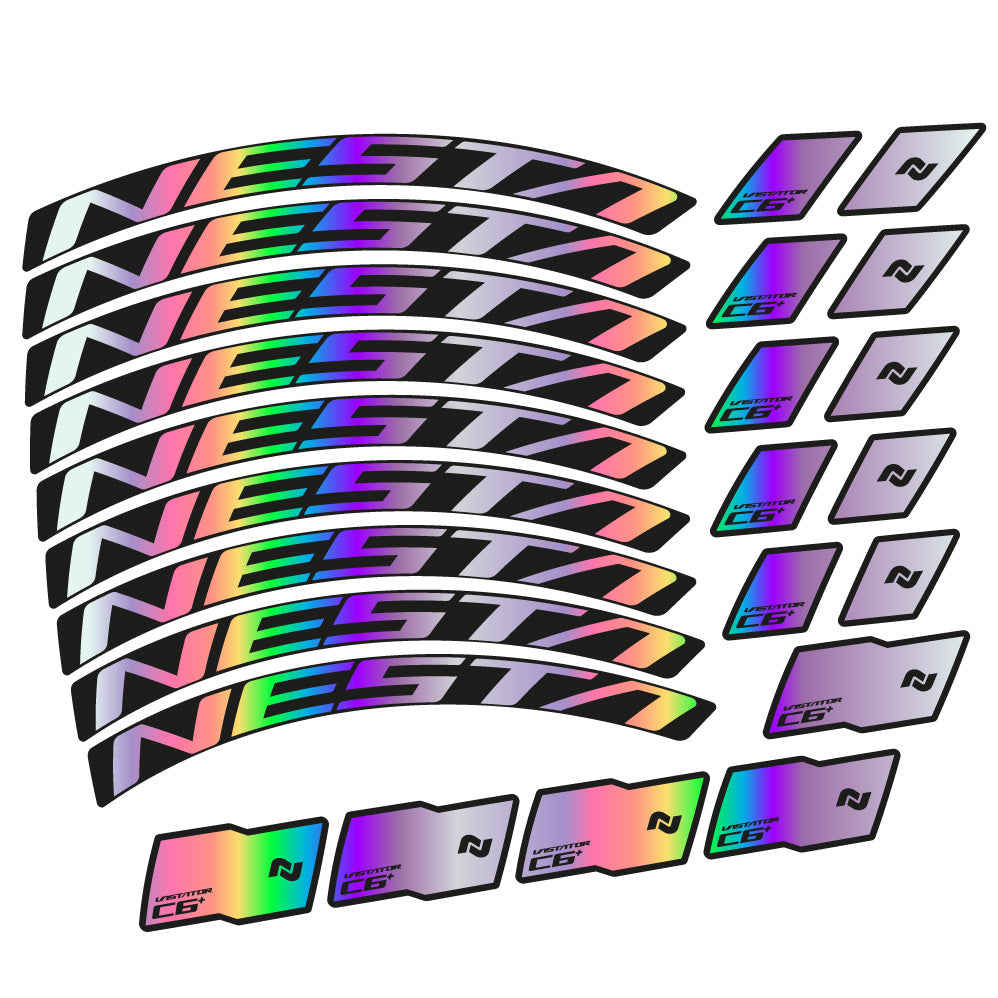 Stickers Nesta Vastator C6 compatibles Autocollants roues VTT 29"
