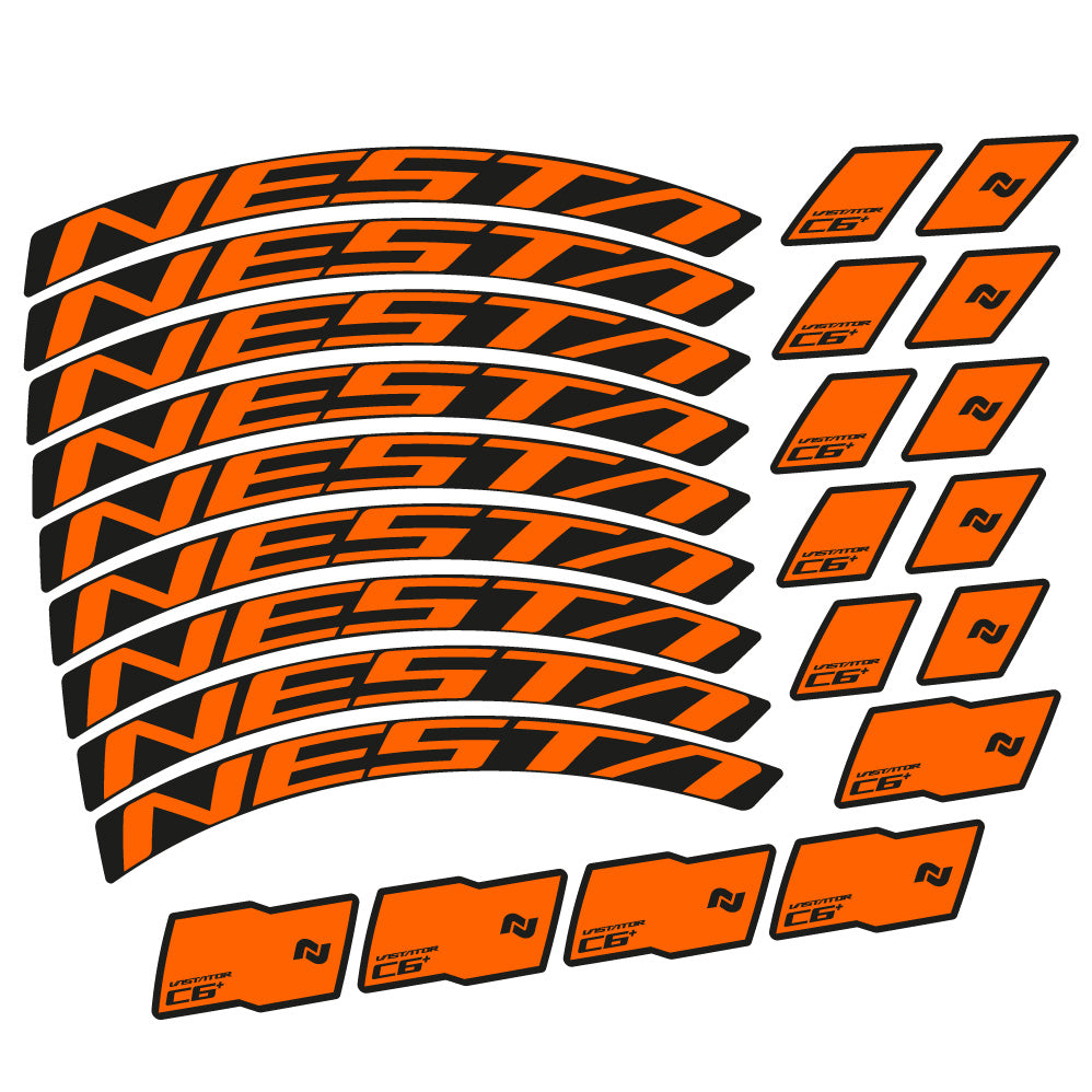 Stickers Nesta Vastator C6 compatibles Autocollants roues VTT 29"