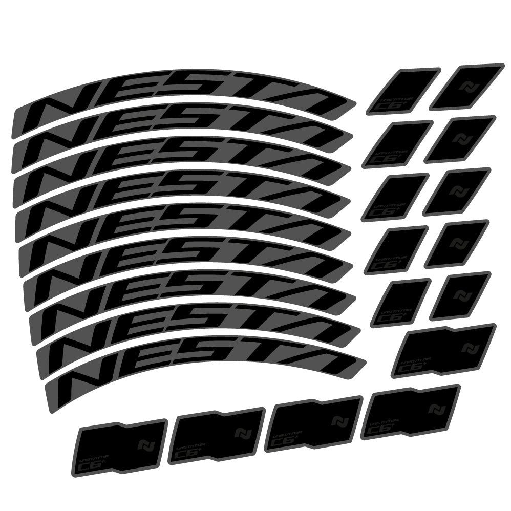 Stickers Nesta Vastator C6 compatibles Autocollants roues VTT 29"