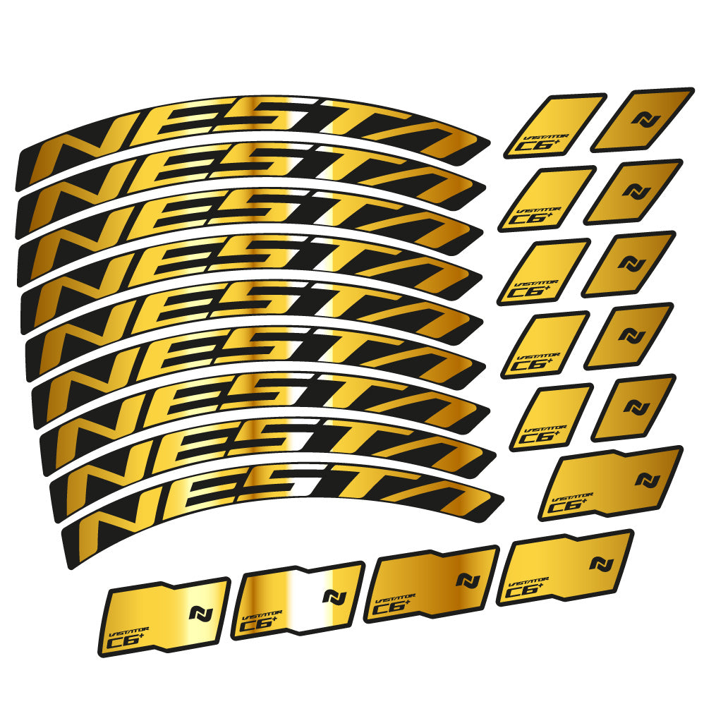 Stickers Nesta Vastator C6 compatibles Autocollants roues VTT 29"