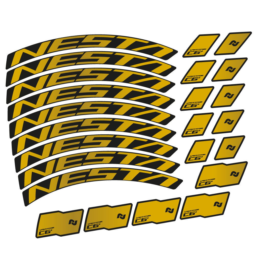Stickers Nesta Vastator C6 compatibles Autocollants roues VTT 29"