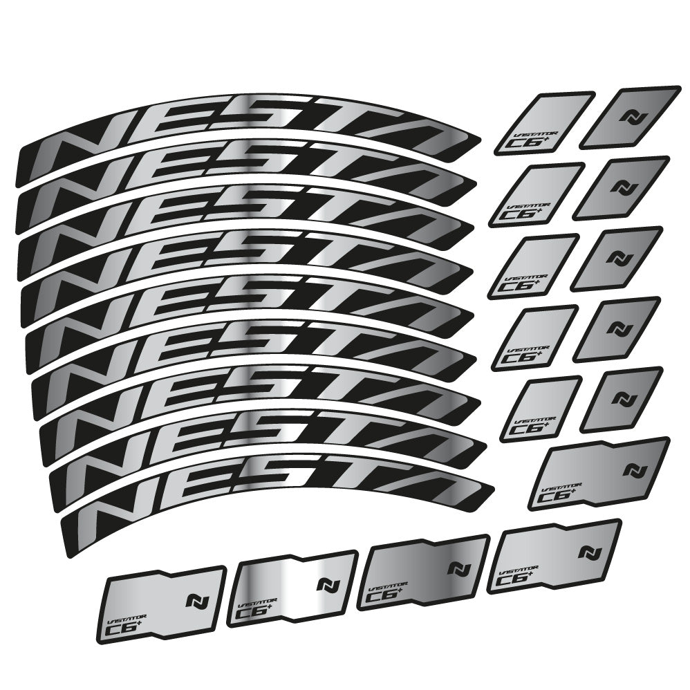 Stickers Nesta Vastator C6 compatibles Autocollants roues VTT 29"