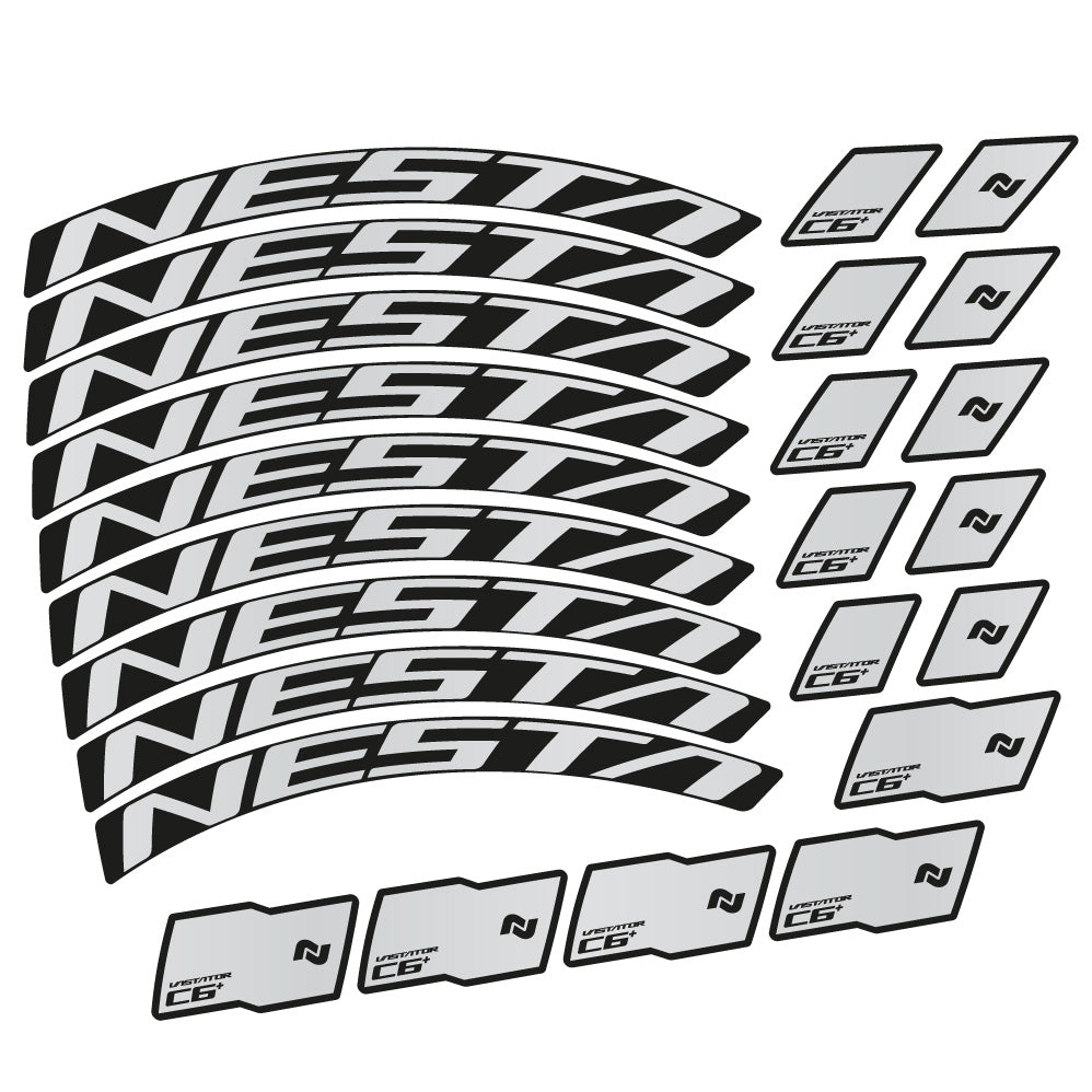 Stickers Nesta Vastator C6 compatibles Autocollants roues VTT 29"