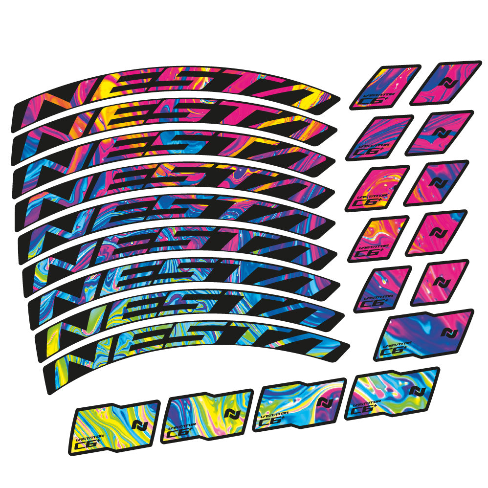 Stickers Nesta Vastator C6 compatibles Autocollants roues VTT 29"