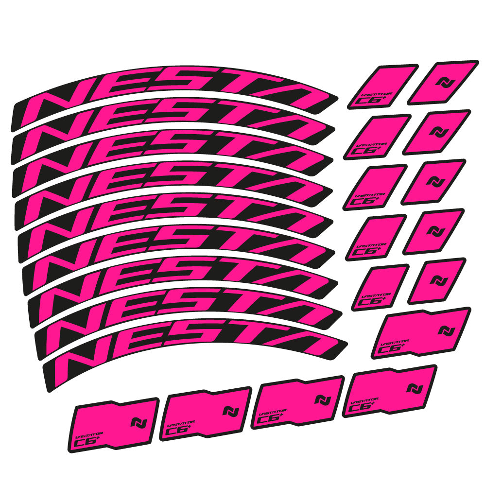 Stickers Nesta Vastator C6 compatibles Autocollants roues VTT 29"