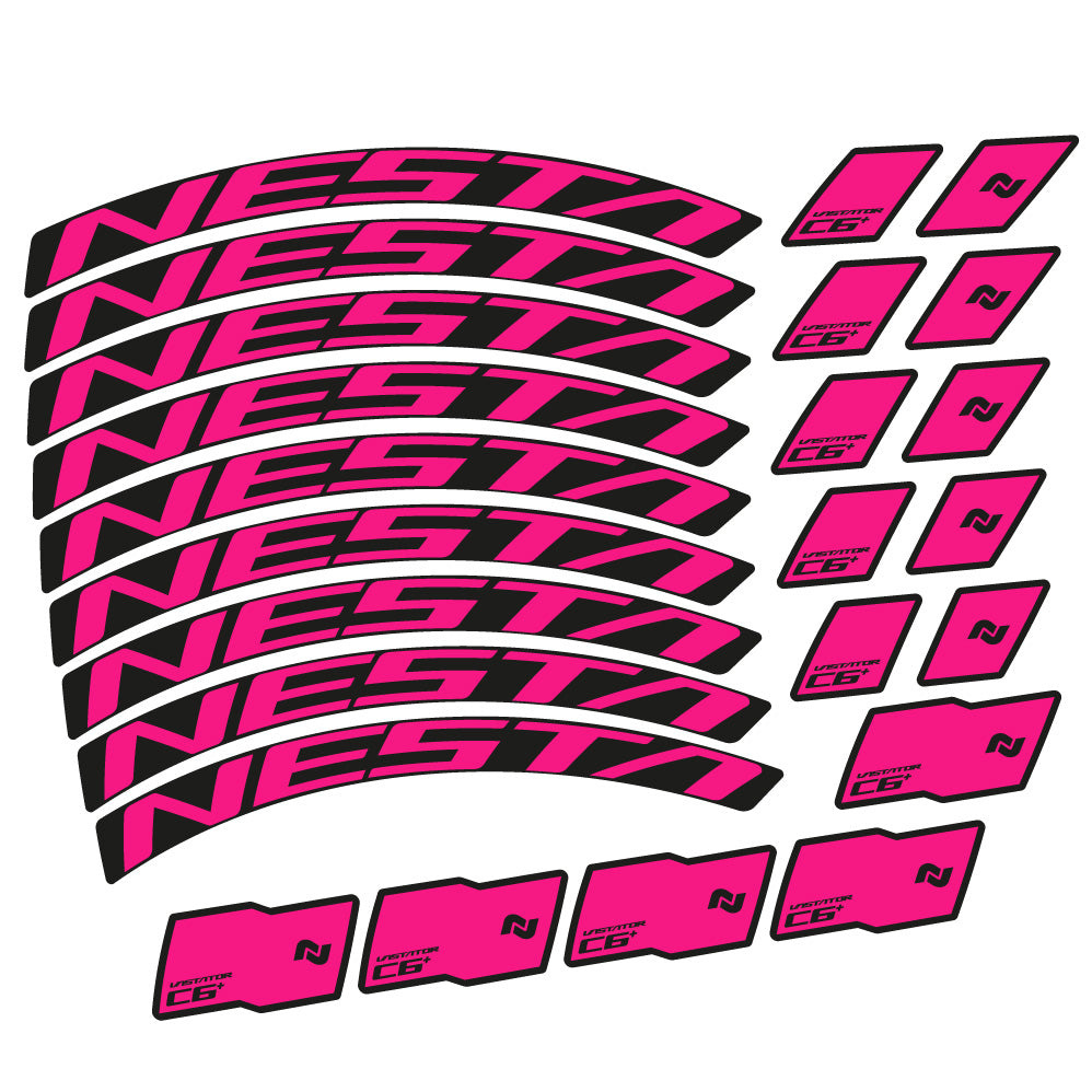 Stickers Nesta Vastator C6 compatibles Autocollants roues VTT 29"