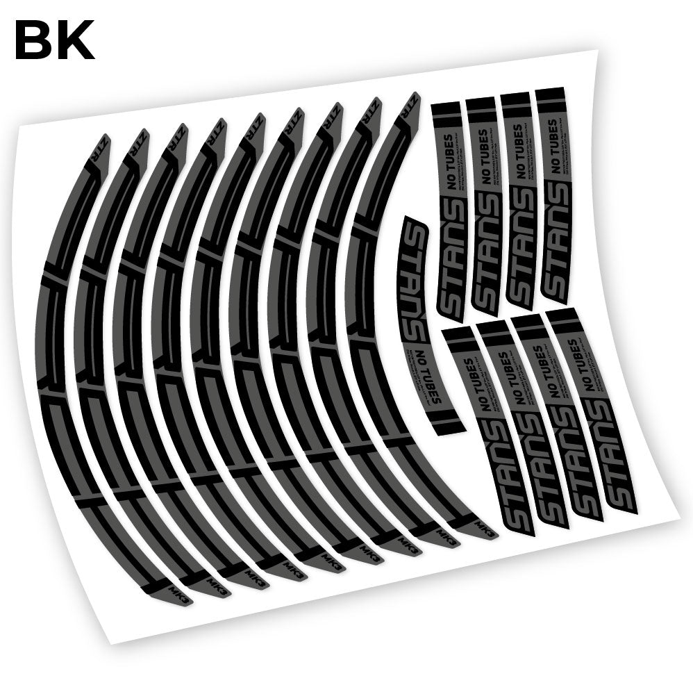 Stickers Notubes ZTR Arch MK3 2018 compatibles Autocollants roues