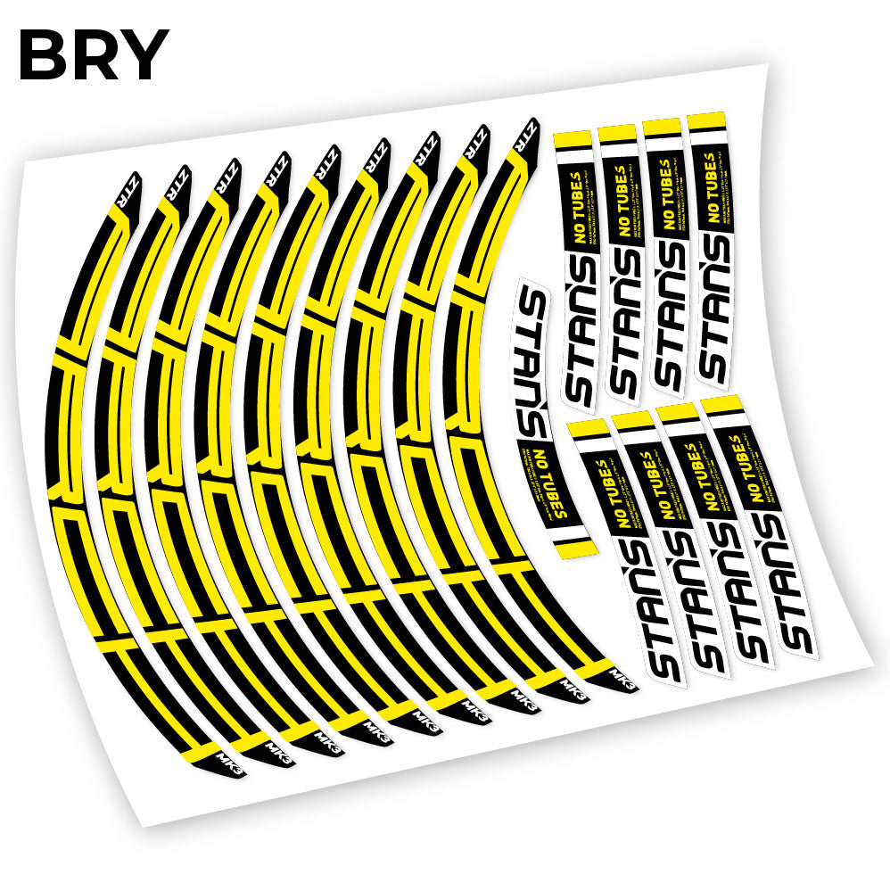 Stickers Notubes ZTR Arch MK3 2018 compatibles Autocollants roues