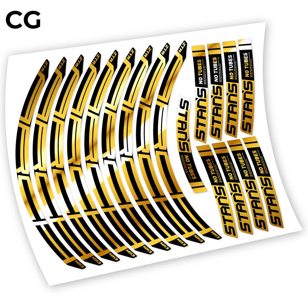 Stickers Notubes ZTR Arch MK3 2018 compatibles Autocollants roues