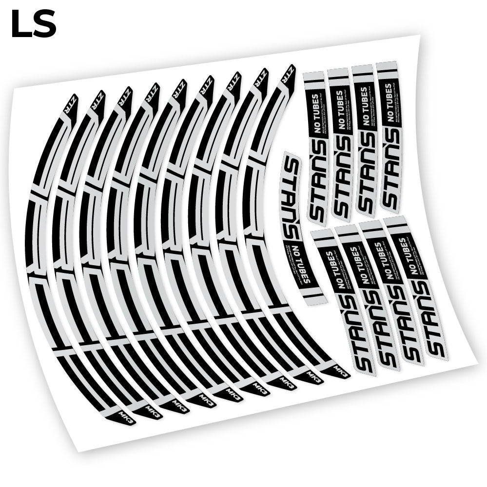 Stickers Notubes ZTR Arch MK3 2018 compatibles Autocollants roues