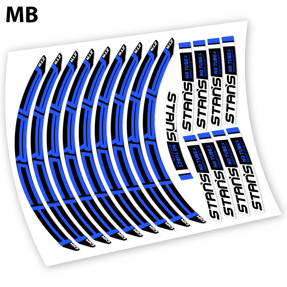 Stickers Notubes ZTR Arch MK3 2018 compatibles Autocollants roues