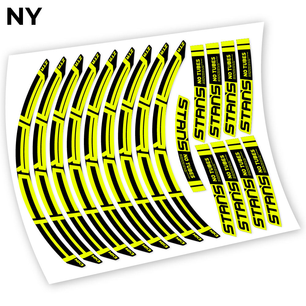 Stickers Notubes ZTR Arch MK3 2018 compatibles Autocollants roues