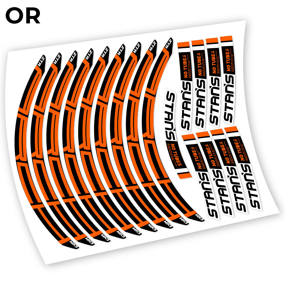 Stickers Notubes ZTR Arch MK3 2018 compatibles Autocollants roues