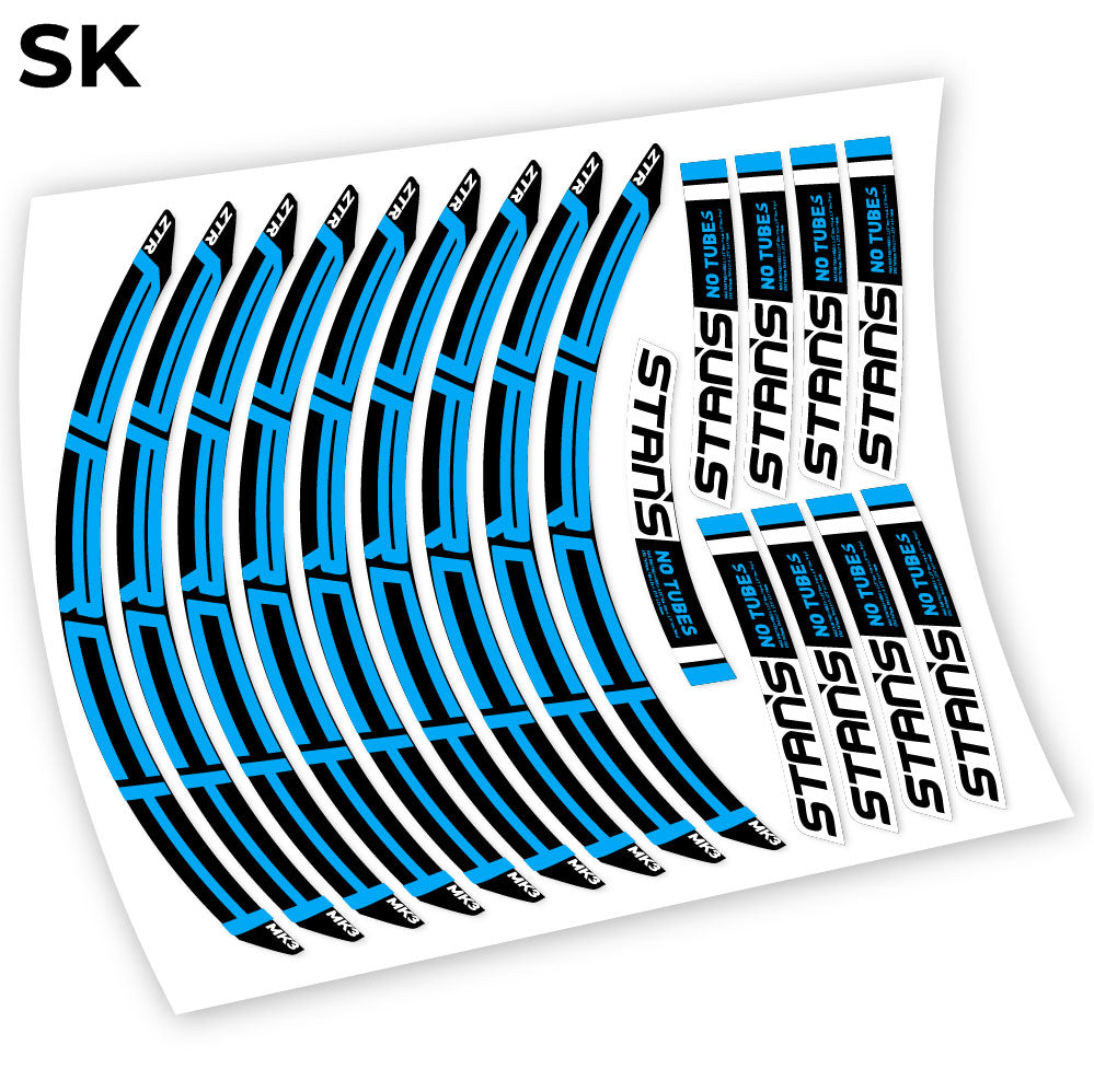 Stickers Notubes ZTR Arch MK3 2018 compatibles Autocollants roues