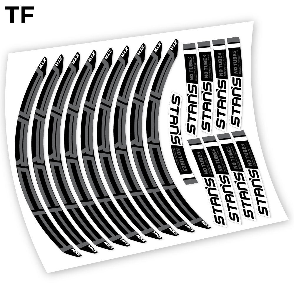 Stickers Notubes ZTR Arch MK3 2018 compatibles Autocollants roues