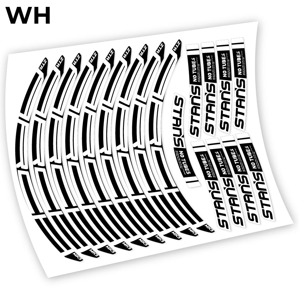 Stickers Notubes ZTR Arch MK3 2018 compatibles Autocollants roues