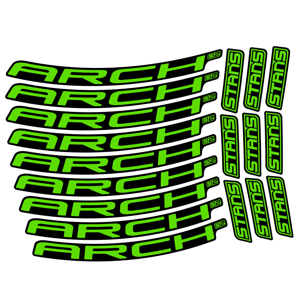 Stickers Stans Arch S2 Ver.2 compatibles Autocollants roues VTT 29"