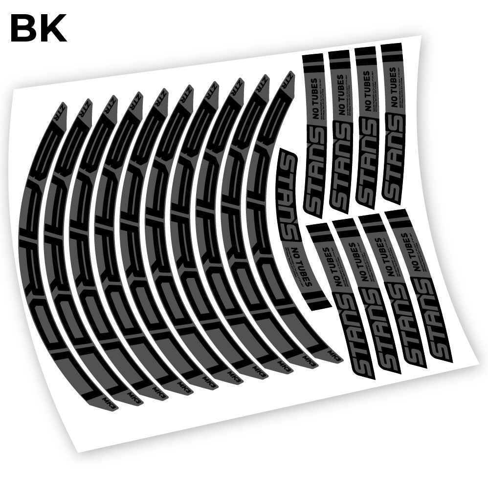 Stickers Notubes ZTR Baron MK3 2018 compatibles Autocollants roues
