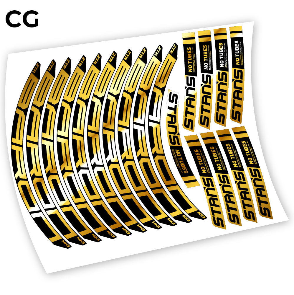 Stickers Notubes ZTR Baron MK3 2018 compatibles Autocollants roues