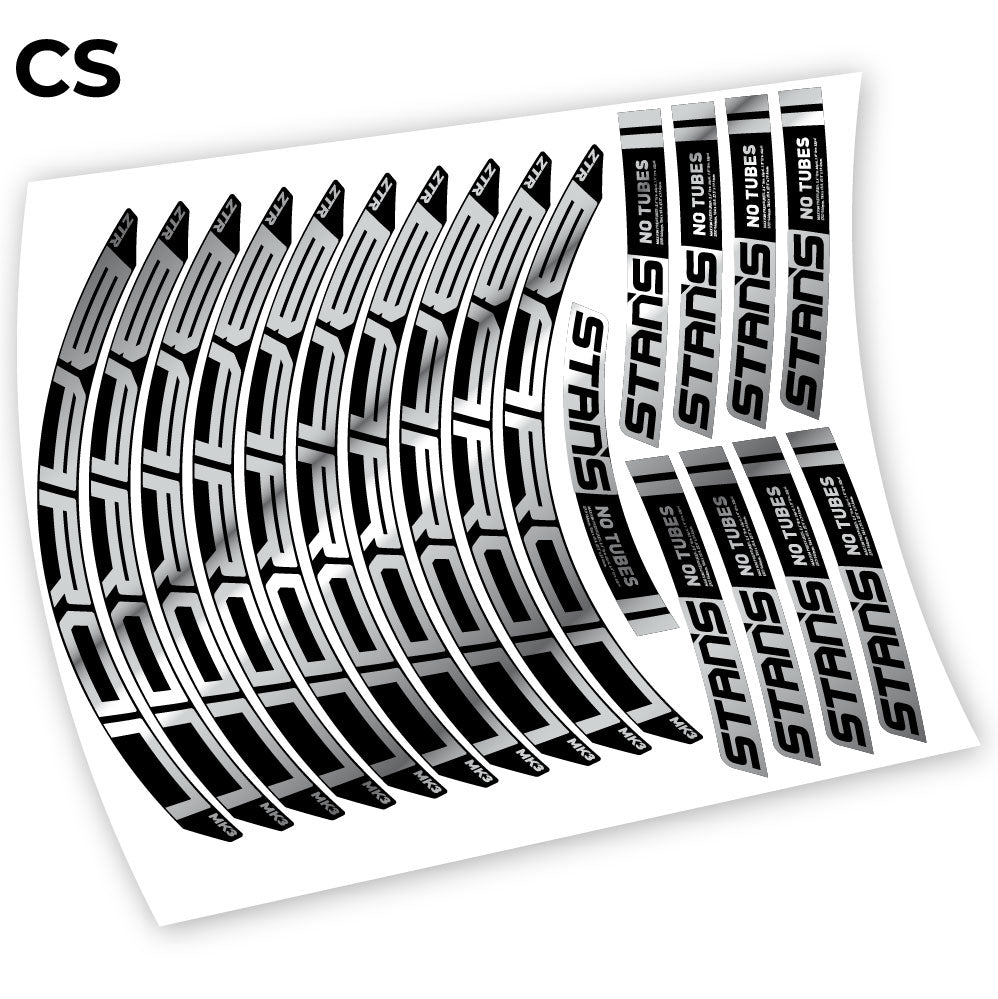 Stickers Notubes ZTR Baron MK3 2018 compatibles Autocollants roues