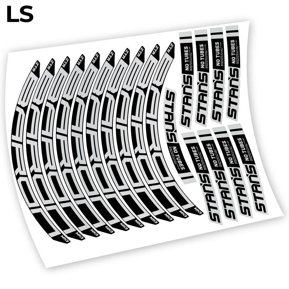 Stickers Notubes ZTR Baron MK3 2018 compatibles Autocollants roues