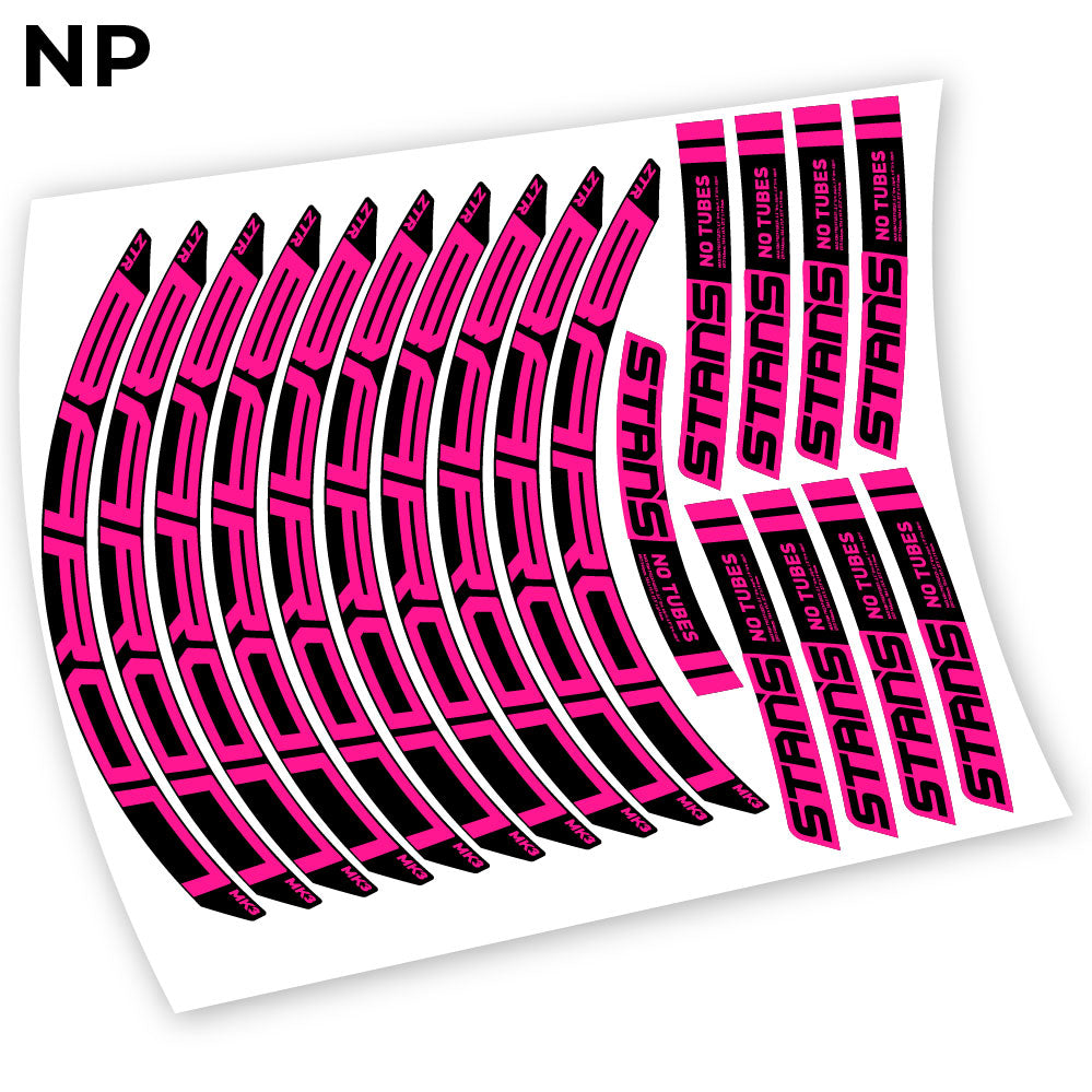 Stickers Notubes ZTR Baron MK3 2018 compatibles Autocollants roues