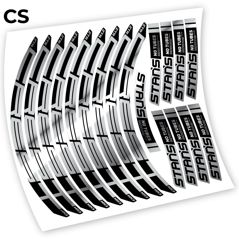 Stickers Notubes ZTR Crest MK3 2018 compatibles Autocollants roues
