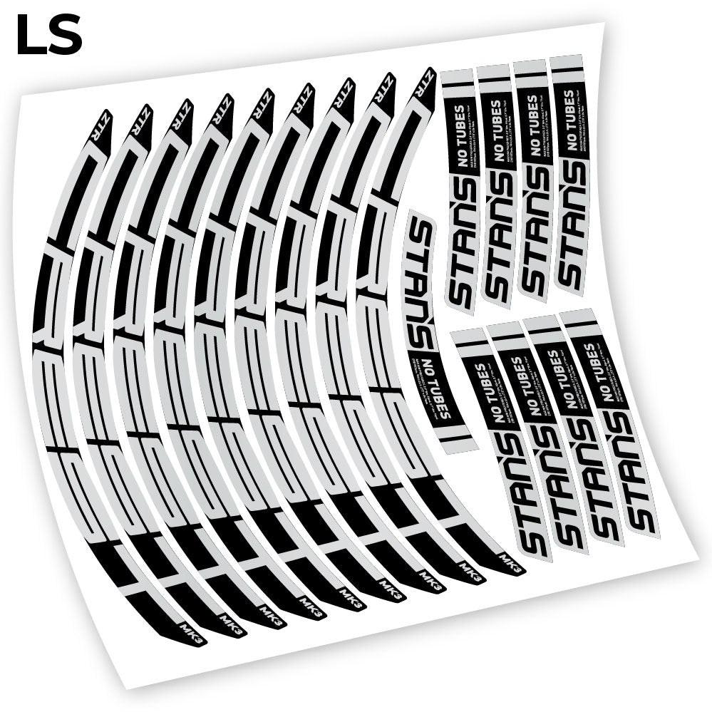 Stickers Notubes ZTR Crest MK3 2018 compatibles Autocollants roues
