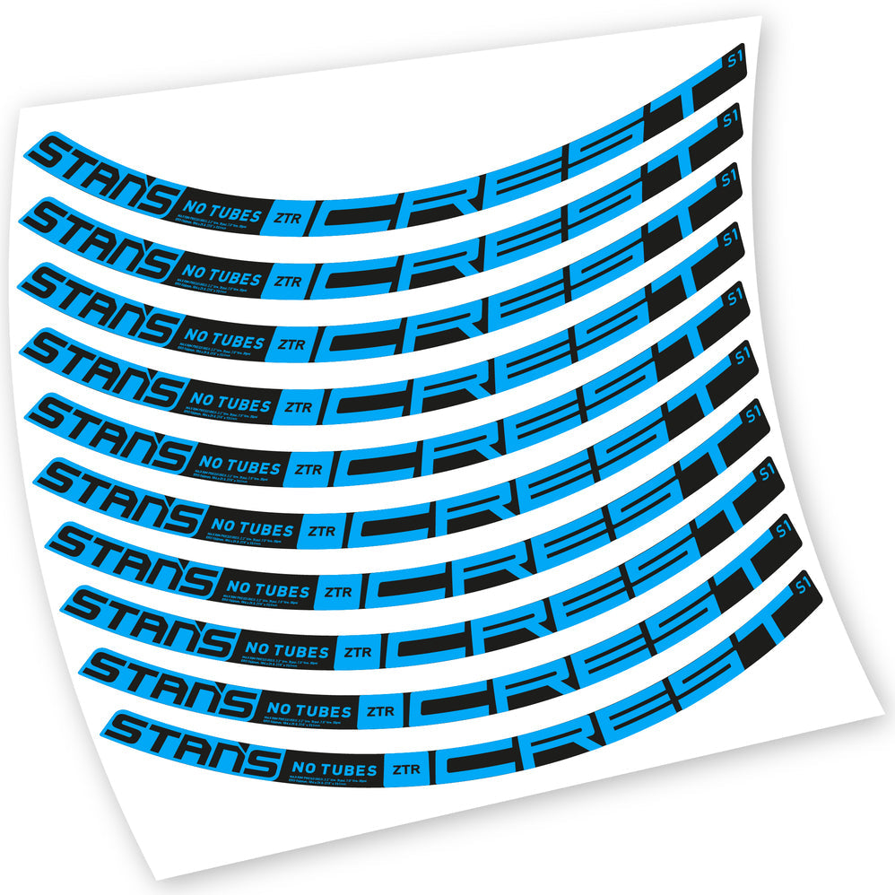 Stickers Stans Notubes ZTR Crest S1 2021 compatibles Autocollants roues VTT