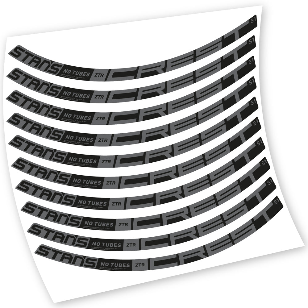 Stickers Stans Notubes ZTR Crest S1 2021 compatibles Autocollants roues VTT