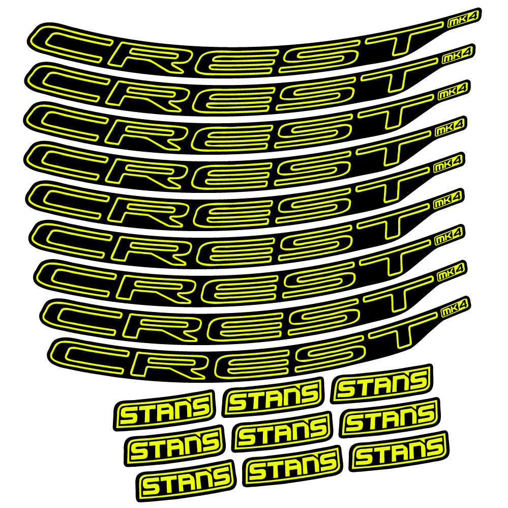 Stickers Stans Crest MK4 Ver.1 compatibles Autocollants roues VTT 29"