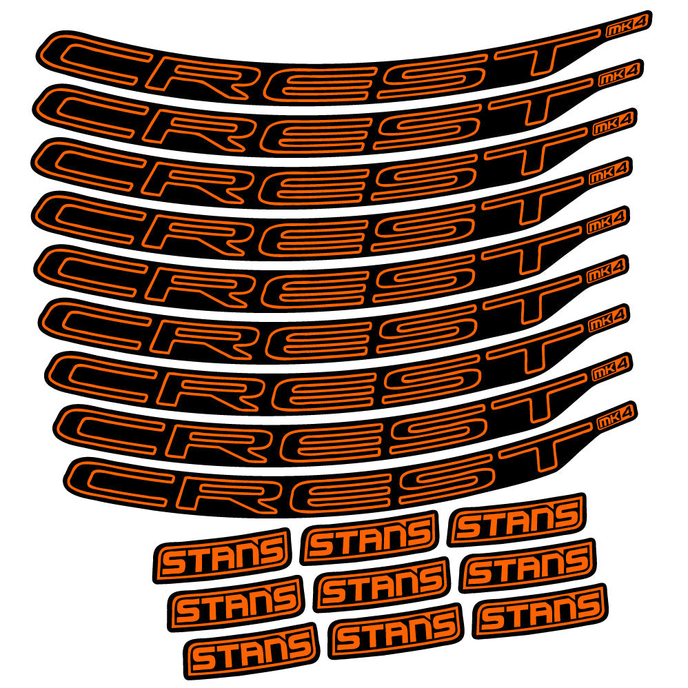 Stickers Stans Crest MK4 Ver.1 compatibles Autocollants roues VTT 29"