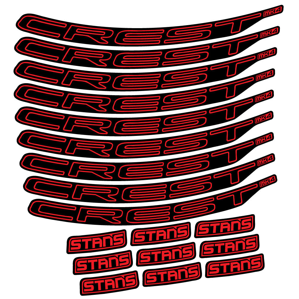 Stickers Stans Crest MK4 Ver.1 compatibles Autocollants roues VTT 29"