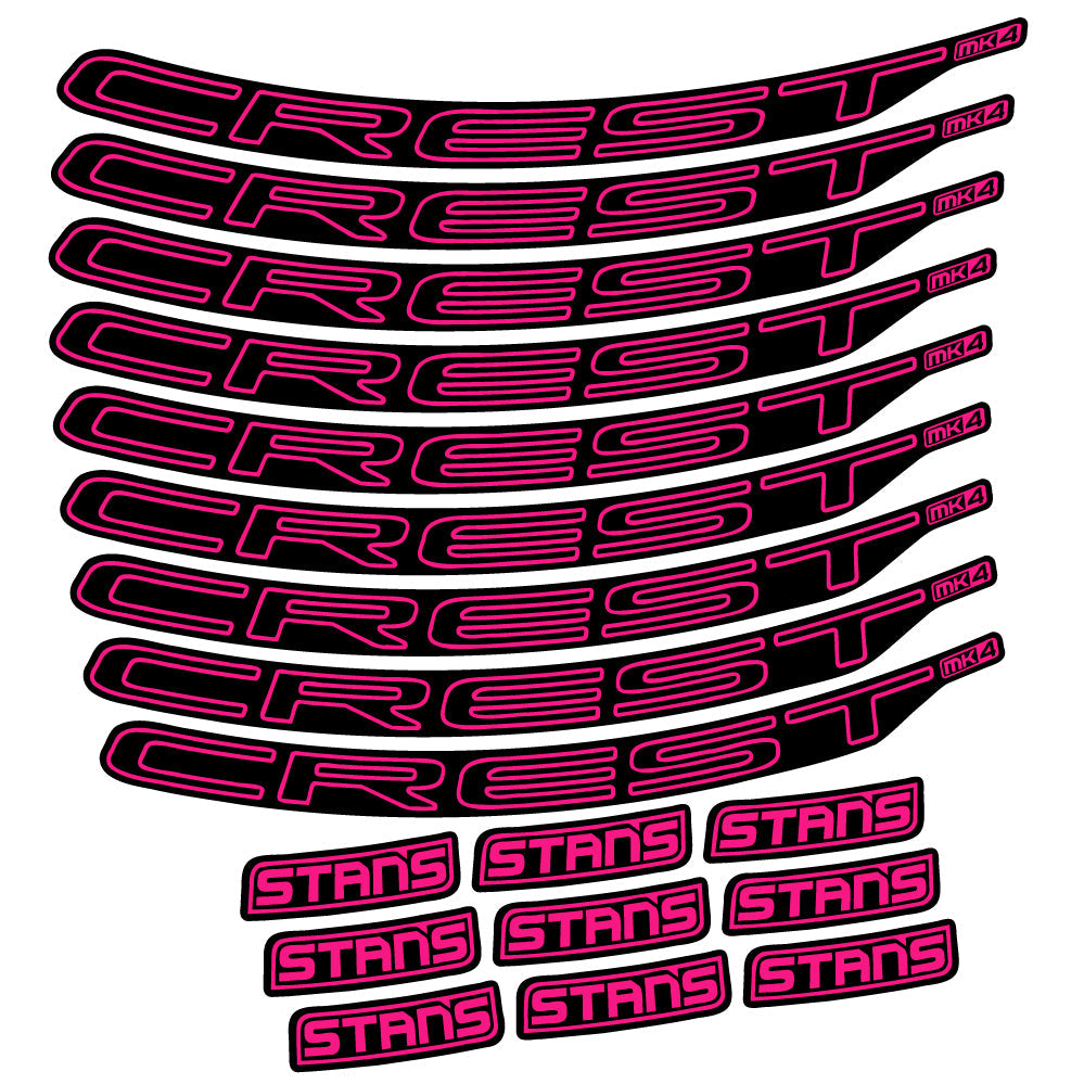 Stickers Stans Crest MK4 Ver.1 compatibles Autocollants roues VTT 29"