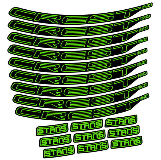 Stickers Stans Crest MK4 Ver.1 compatibles Autocollants roues VTT 29"