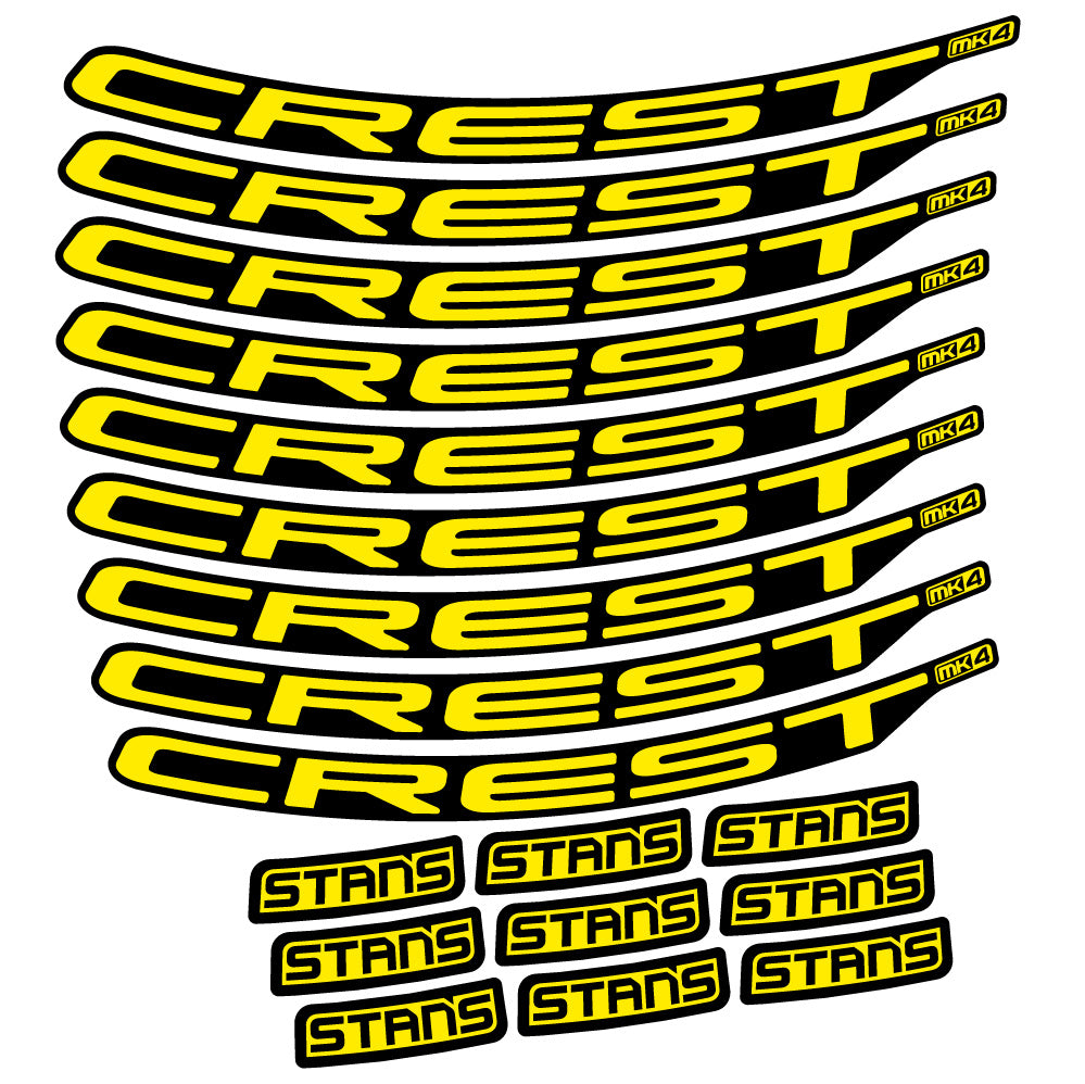 Stickers Stans Crest MK4 Ver.2 compatibles Autocollants roues VTT 29"
